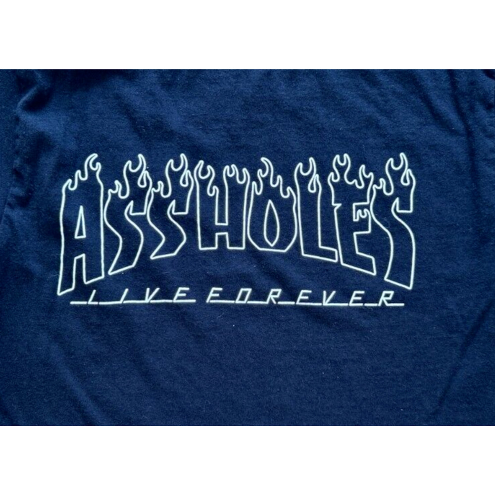Linda Finegold A**holes Live Forever T-Shirt Men's Small Black